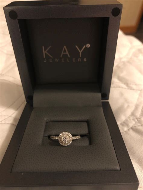 Kay Jewelers Halo Engagement Ring on Mercari | Kay jewelers rings, Kay