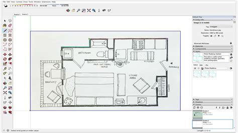 how to draw a 2d floor plan in sketchup floor roma
