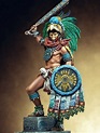 Statue of Montezuma,Aztec Emperor. | Guerrero azteca, Cultura azteca ...