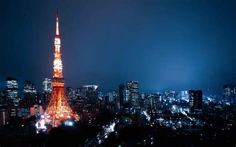 1920x1200 Resolution Tokyo Tower At Night 1200p Wallpaper Wallpapers Den
