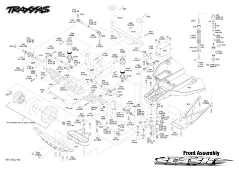 Exploded View Traxxas Slash 2wd 110 Front Part Astra