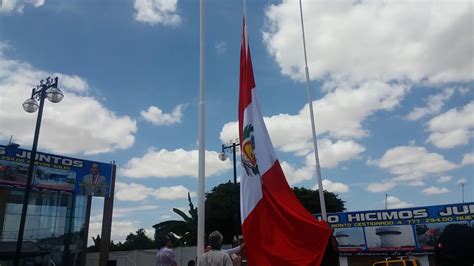 Izamiento De Nuestra Hermosa Bandera Peruana En El Distrito De Tate