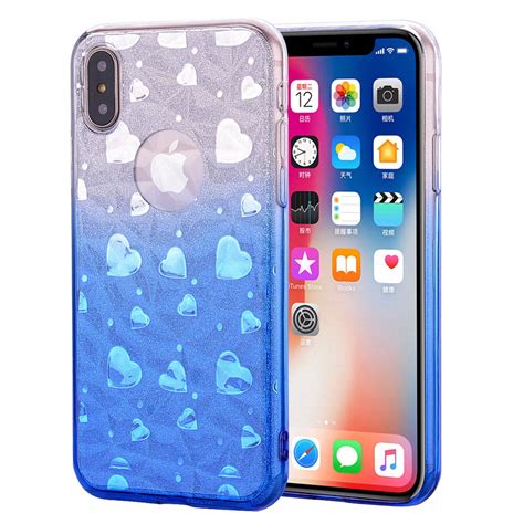 Case For Iphone Xs Iphone X Allytech Gradual Colorful Clear Design