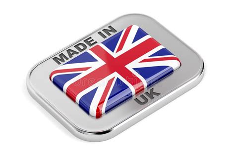 Made In United Kingdom Great Britain Product Emblem Stock Vector