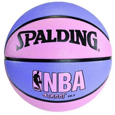 Spalding 73 132 Size 6 285 Inch Pink And Purple Nba Street Basketball