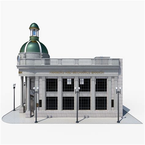 3d Model Riggs Bank Building