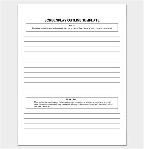 You can also set zoom magnification and manage multiple windows of documents. Script Outline Template - 12+ Examples for Word & PDF Format