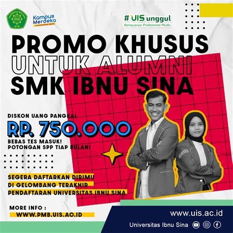 Promo Khusus Alumni Smk Ibnu Sina Tahun 2023
