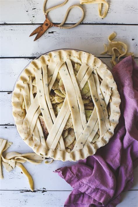 Pie decoration crust recipe sweet pie no bake pies perfect pies pie dessert desserts fancy pie crust cooking and baking. Apple Pie with Rosemary Buttermilk Crust | Beautiful pie ...
