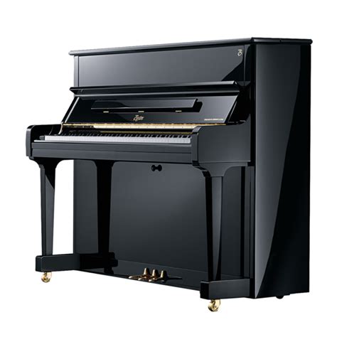 A Black Piano Sitting In Front Of A White Background