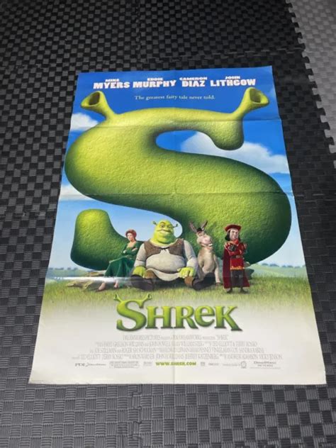 Shrek Original Movie Poster Mike Myers Cameron Diaz Eddie Murphy