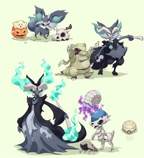 I Drew Some More Spooky Pokemon Because Halloween Is Coming Up Pokemon