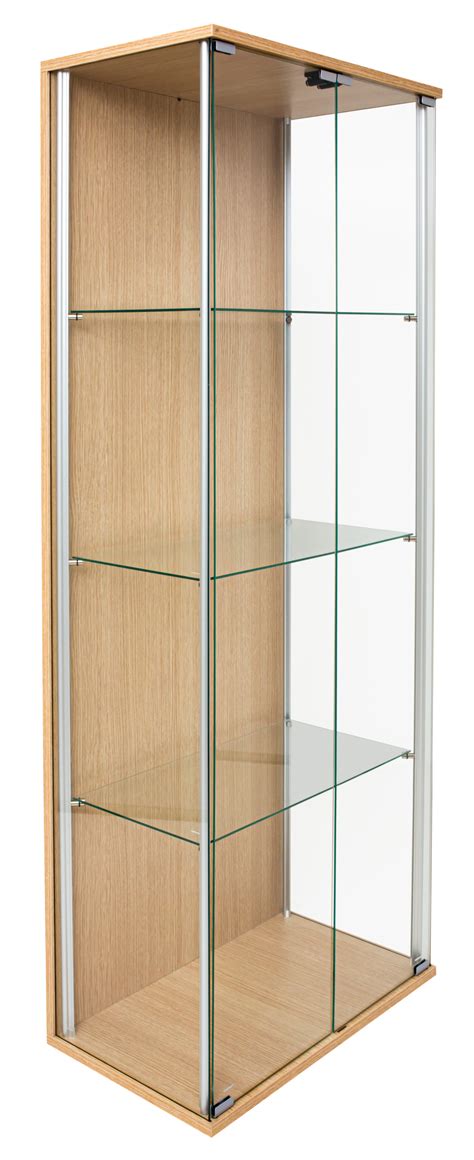 Laminated Mdf Double Door Glass Display Cabinet Azucabin Display Cabinets
