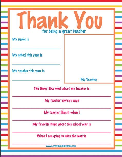 Teacher Appreciation Week Thank You Letter Super Cute Teacher