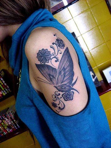 Tattoo Images Butterflies On Flower Tattoos Design