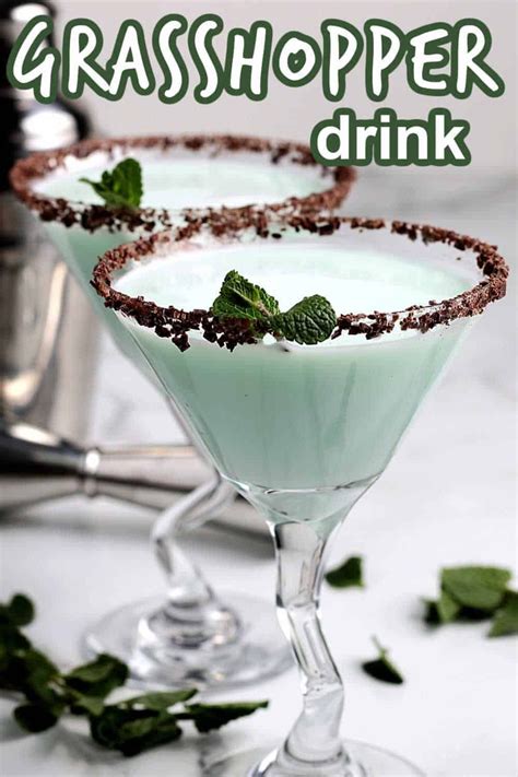 This Grasshopper Drink Recipe Is An Easy 3 Ingredient Cocktail Its A Mint Flavored Drink That