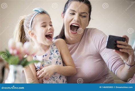 Sheâ€™s Picture Savvy Already Stock Image Image Of Mother Adult