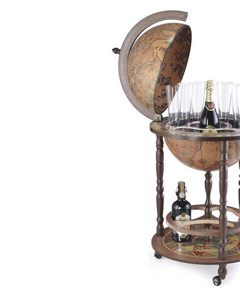 Cook Globe Bar Made In Italy 40cm Globe Drinks Cabinet