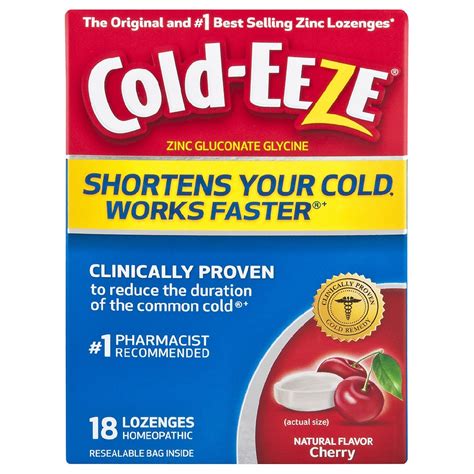 Cold Eeze Cold Remedy Lozenges Cherry Walgreens