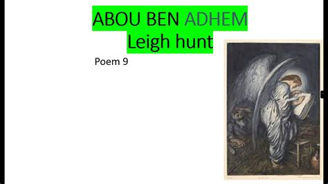 Abou Ben Adhem Poem 9 Treasure Trove Explanation Youtube