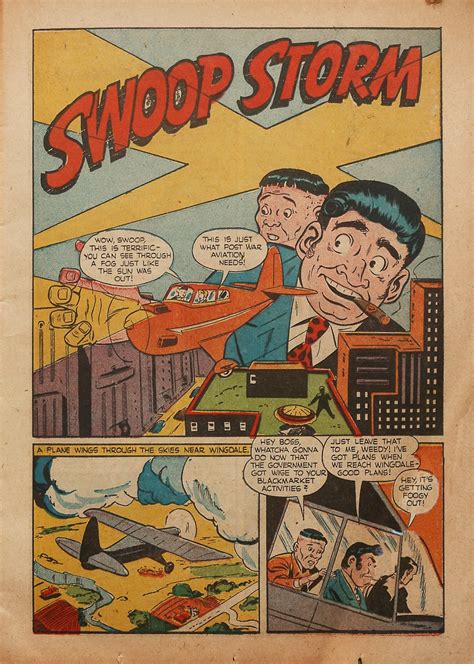 Four Color Shadows Swoop Storm Boy Comics 1945