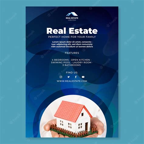 Free Vector Real Estate Poster Template
