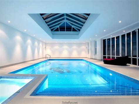 Hello to the coolest residential indoor pool we've ever met. Cool And Stylish Residential Indoor Pools - XciteFun.net