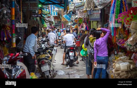 Bustling Crowded Busy Shopping Street Hi Res Stock Photography And