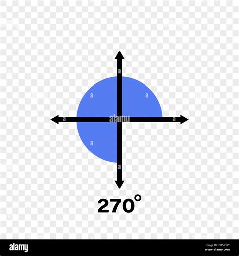 Icône Dangle De 270 Degrés Symbole Géométrique Illustration