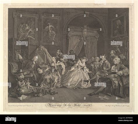 Marriage A La Mode Plate Iv April 1 1745 After William Hogarth