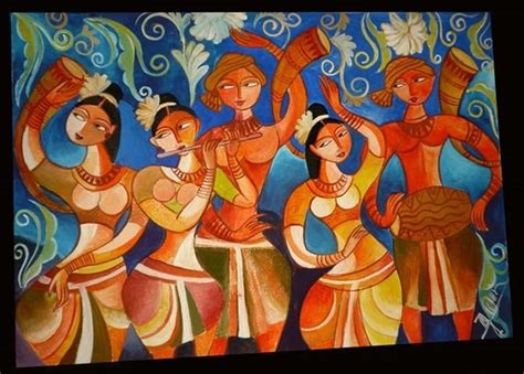 Srilankan Dancers Sri Lankan Art Painting