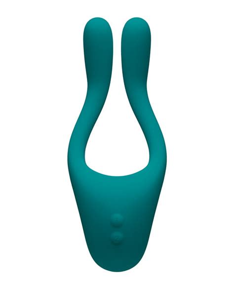 Tryst V2 Bendable Multi Zone Massager W Remote Teal Provocative Peach