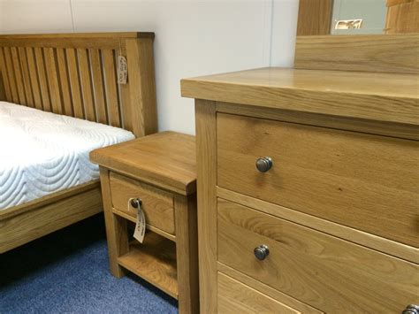 Solid Oak Bedside Tablepart Of Our Rustic Oak Range Complete Bedroom