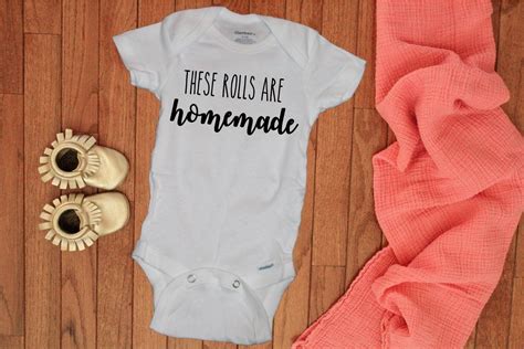 These Rolls Are Homemade Baby Onesie Locally Grown Baby Etsy Baby