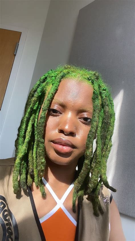 green locs itsmumblebee in 2022 green dreads dreadlock hairstyles black beautiful dreadlocks