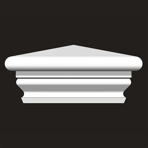 Vinyl fence post cap (5 inch gothic style) white vinyl post caps (set of 2 caps). 5-inch x 5-inch Vinyl Post Cap - Federation - White ...
