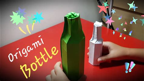 How To Make An Origami Bottle Youtube