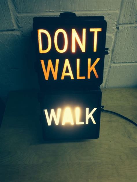 Walk Dont Walk Sign Pedestrian Sign Novelty Sign Signs