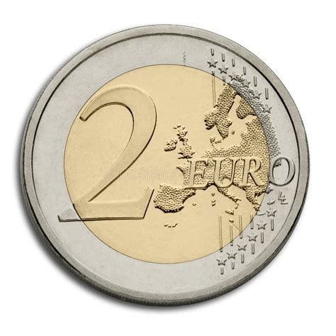 Two Euro Coin European Union Currency Stock Image Image Of Exchange