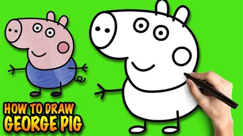 How To Draw George Pig Peppa Pig Easy Step By Step Drawing Tutorial
