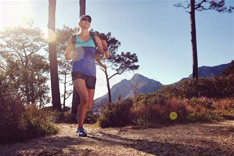 Fit Trail Runner Stock Image Image Of Jogging Health 36545349