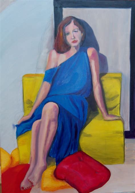 Peinture Femme Assise