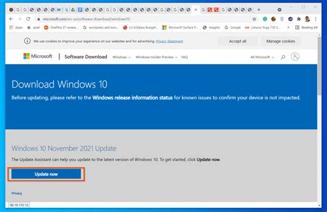 How To Download And Install Windows 10 21h2 Update Manually