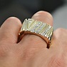 $2,699 Retail 0.73 Carat t.w. Diamond Men's Ring Solid 14K Gold 21.76 ...