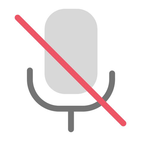 No Microphone Free Interface Icons