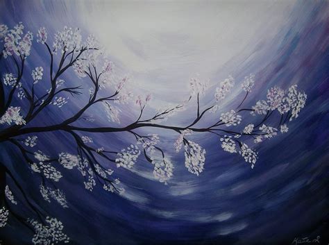 Japanese Cherry Blossom Painting By Katie Slaby