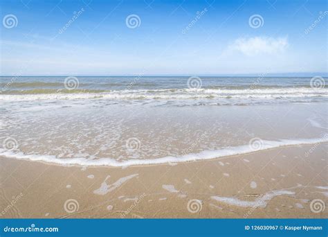 Waves Coming In On A Scandinavian Beach Stock Image Image Of Relax