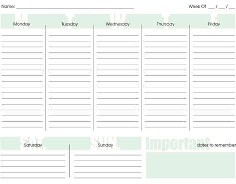 Free Weekly Planner For Kids With Prayers Gratitude Out Upon The Waters