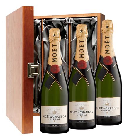 Moet Chandon Brut Imperial Champagne 75cl Three Bottle Luxury Gift