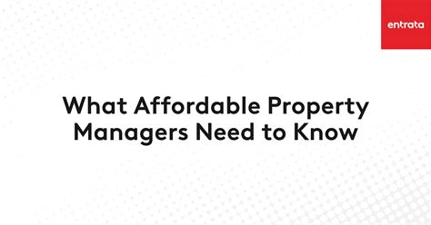 What Affordable Property Managers Need To Know